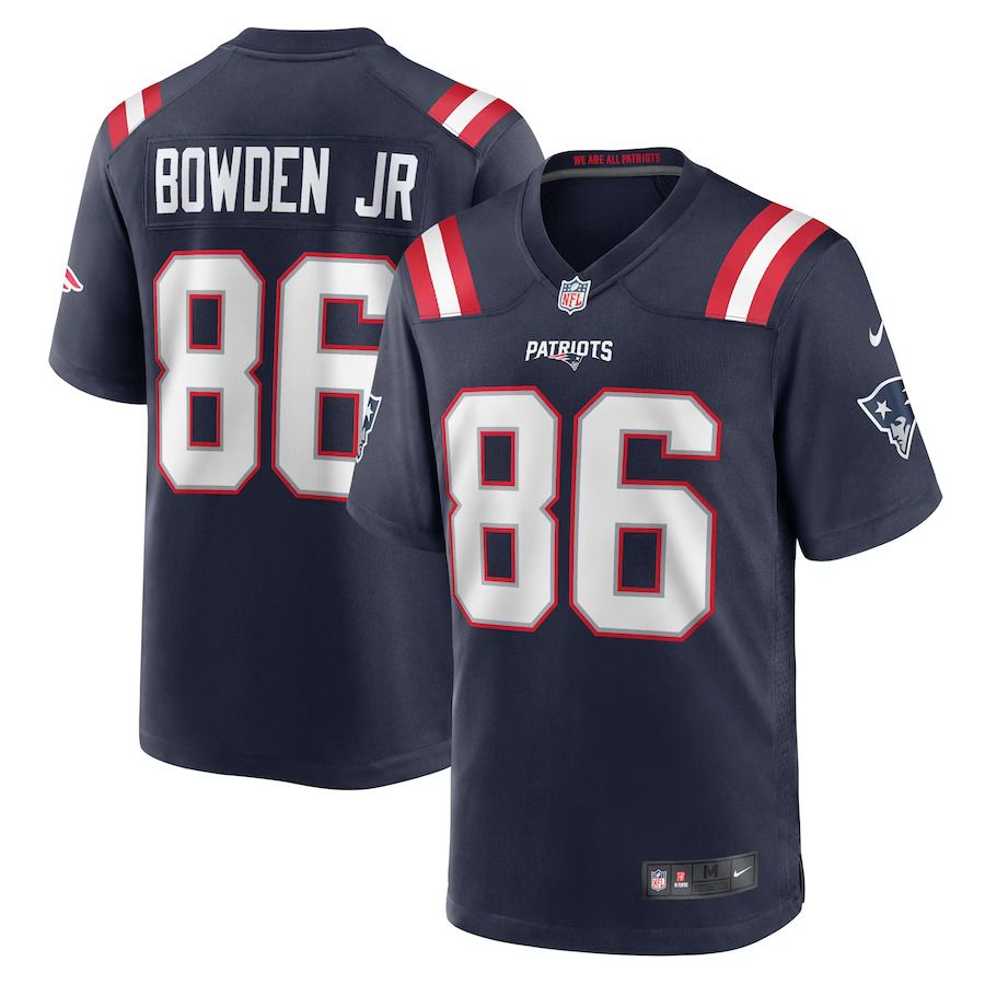 Men New England Patriots 86 Lynn Bowden Jr. Nike Navy Home Game Player NFL Jersey